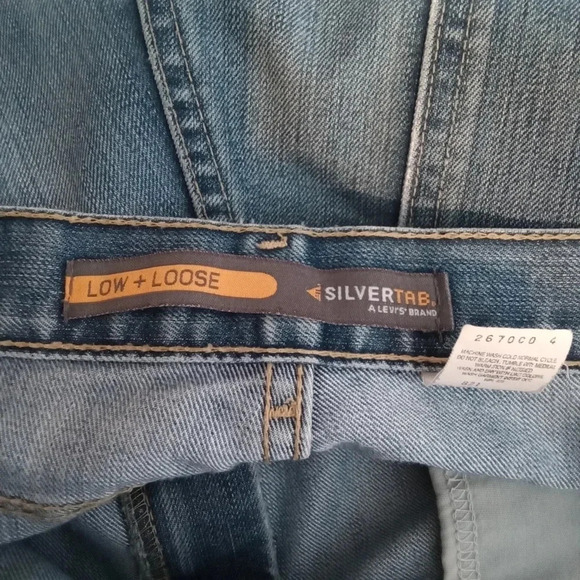 Vintage Levi's silvertab low loose men's baggy jeans size 36(see measurements) - Picture 4 of 8